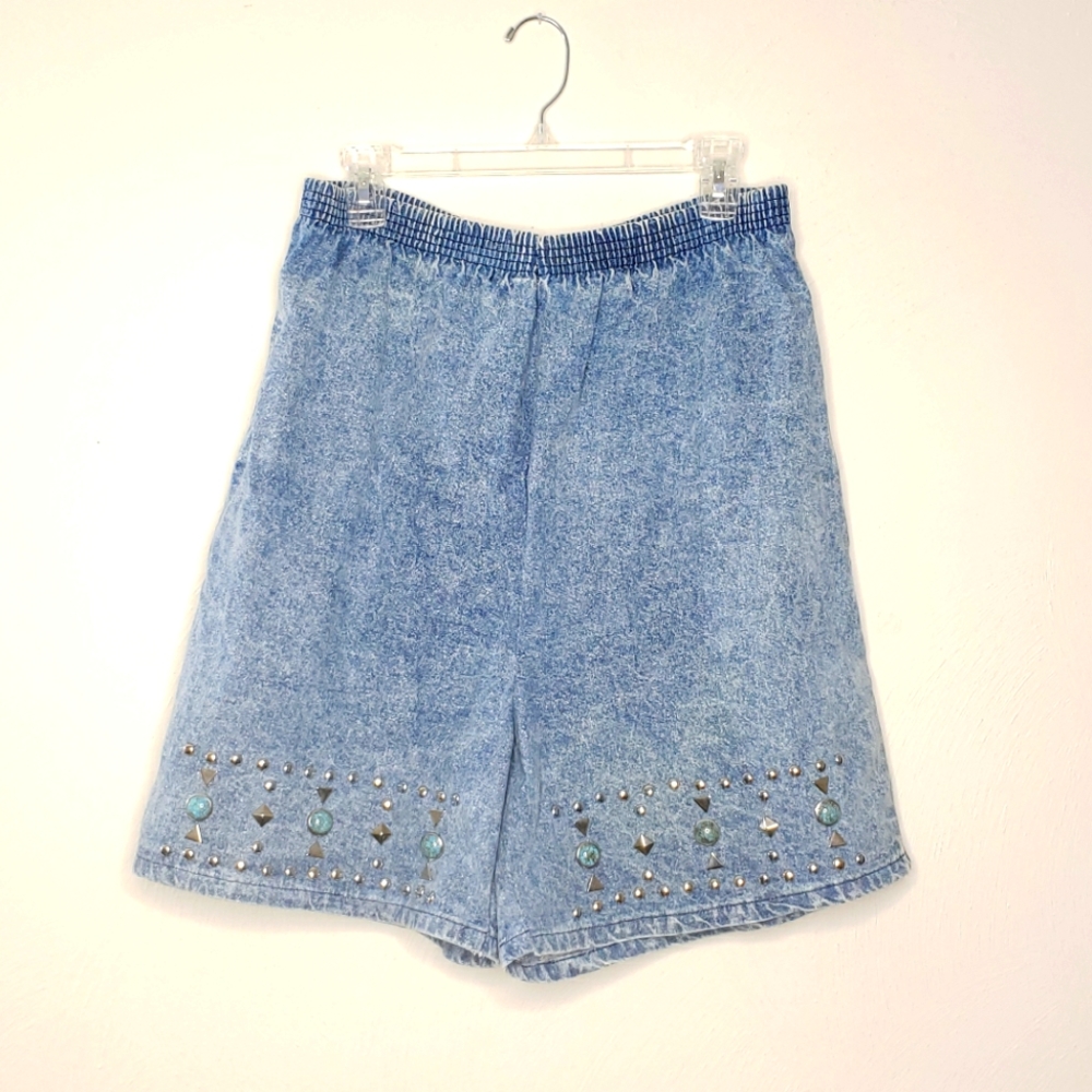 Vintage Gepetto Handmade Acid Wash Southwest Shorts